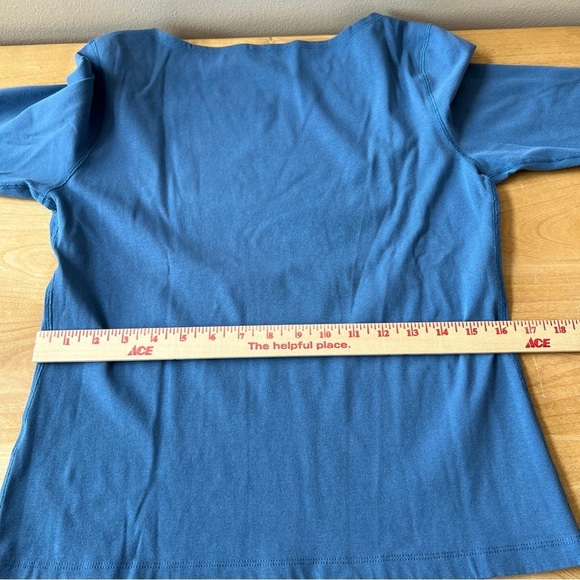 J MCLAUGHLIN GOLDIE TEE SHIRT M BOATNECK STRETCH COTTON CASUAL TIMELESS SUMMER - Picture 7 of 12